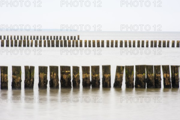 Grooves in the Baltic Sea near Zingst, Fischland-Darss-Zingst, Zingst, Mecklenburg-Western Pomerania, Germany