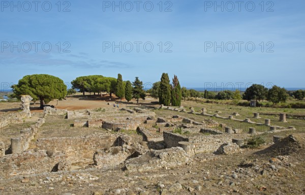 Aleria Roman Archaeological Site, Haute-Corse Department, Corsica, Mediterranean Sea, France