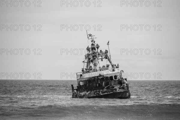 Zeila shipwreck on the Skeleton Coast, Dorob National Park, Namibia