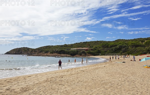 Sandstrand Plage d'Arone, Piana, Corse-du-Sud Department, West Coast, Corsica, Mediterranean Sea, France