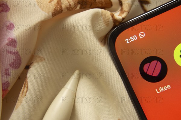 Dhaka, Bangladesh- 07 May 2025: Likee app icon is seen on smartphone