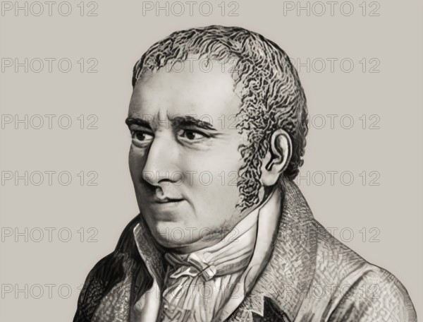 Johann Peter Hebel, 1760 - 1826, German poet, Protestant theologian and educator, Alemannic dialect poet, digitally optimized