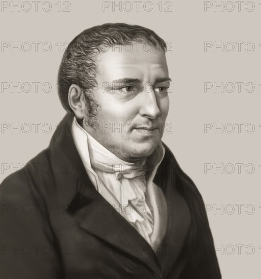 Johann Peter Hebel, 1760 - 1826, German poet, Protestant theologian and educator, Alemannic dialect poet, digitally optimized