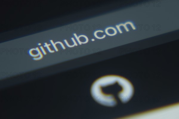 Dhaka, Bangladesh- 02 Dec 2025: A Close-up of a laptop screen is displaying the GitHub web interface in a browser