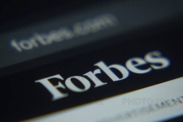 Dhaka, Bangladesh- 02 Dec 2025: A Close-up of a laptop screen is displaying the Forbes web interface in a browser