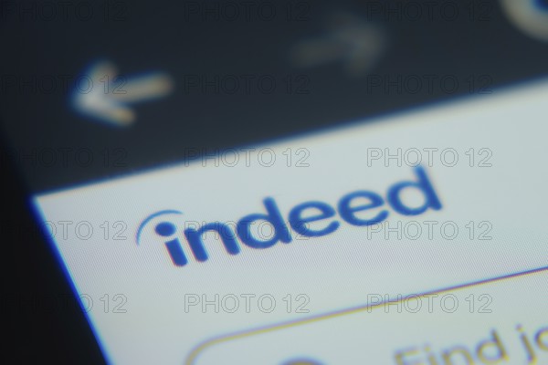 Dhaka, Bangladesh- 02 Dec 2025: A Close-up of a laptop screen is displaying the Indeed web interface in a browser