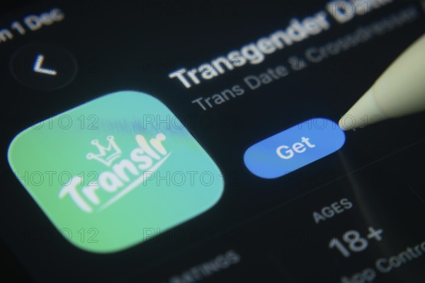 Dhaka, Bangladesh- 01 Dec 2025: A close-up of the Translr app icon in the App Store on an iPad screen