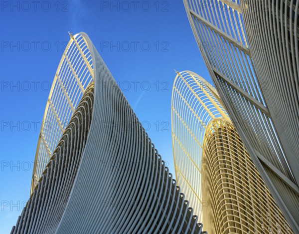 Zayed National Museum in Abu Dhabi, memorial to the late Zayed bin Sultan Al Nahyan, the museum is the heart of the cultural district on Saadiyat Island, architecture on the roof of the museum, Abu Dhabi, United Arab Emirates