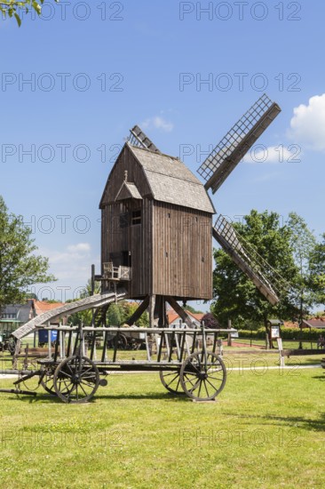 Historic windmill, European Bread Museum, Ebergötzen, District of Göttingen, Lower Saxony, Germany, Europe