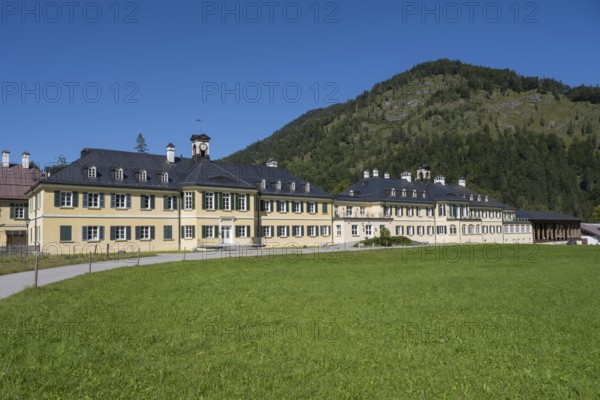 Neues Bad, Hans Seidel Foundation Building, Wildbad Kreuth, Tegernsee Valley, Upper Bavaria, Bavaria, Germany