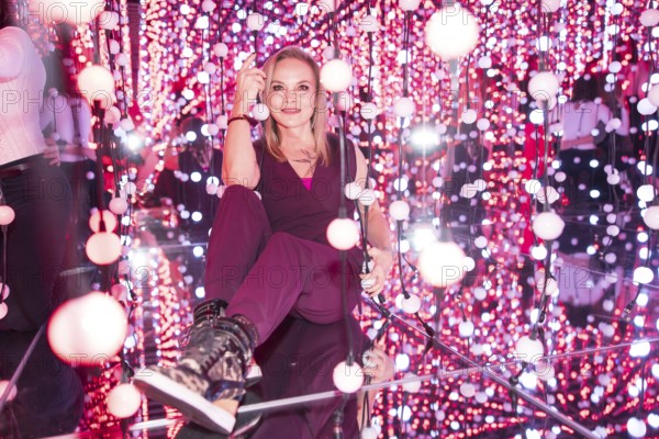 Regina Halmich at the opening of Bubble Planet - The Adventure Museum for All Senses at Arena Berlin, Berlin, 11.12.2025