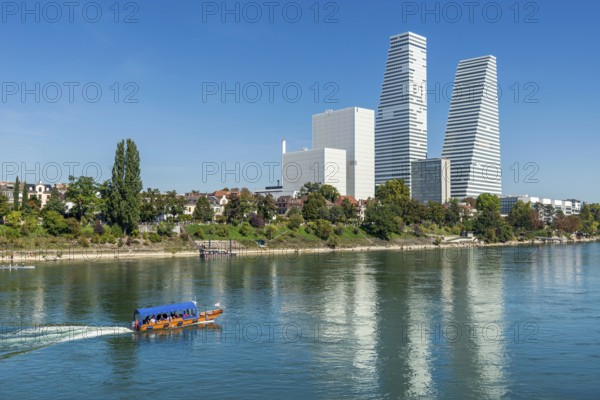 Roche Tower on the Rhine in Basel