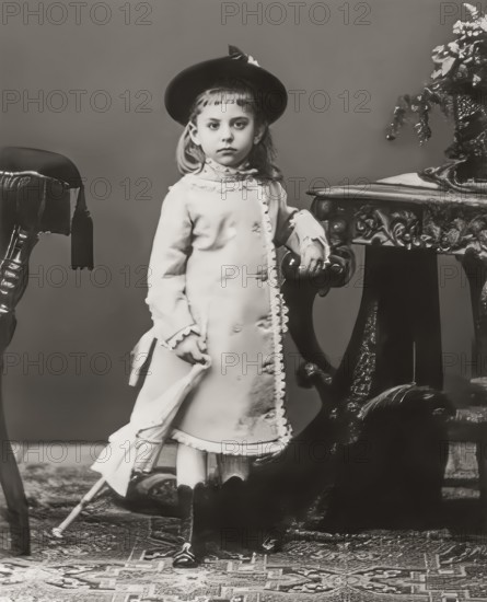 Portrait of Rainer Maria Rilke, 1875 – 1926, Austrian poet and novelist as a child, digitally optimized