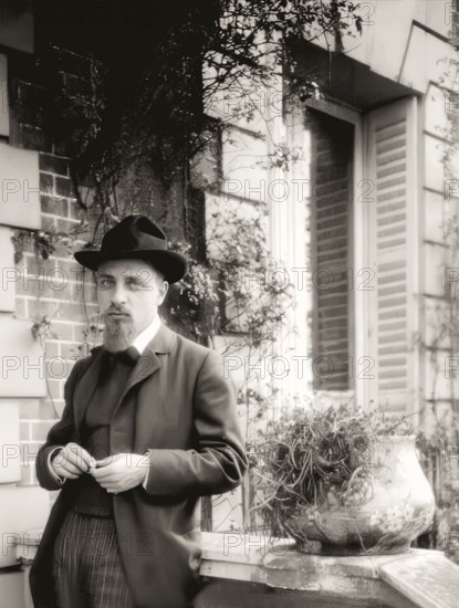 Portrait of Rainer Maria Rilke, 1875 – 1926, Austrian poet and novelist, based on a photograph by George Bernard Shaw, 1906, digitally edited