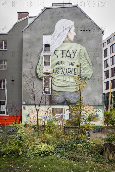 Trendy district with graffiti in the Gängeviertel, Neustadt, Hamburg