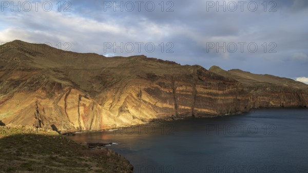 Sunset, volcanic peninsula, Ponta de São Lourenço, Ponta de Sao Lourenco, rocky coast, Punta de San Lorenzo, Madeira, Portugal