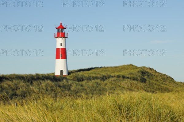 Lighthouse List-Ost am Ellenbogen on the island of Sylt, Germany