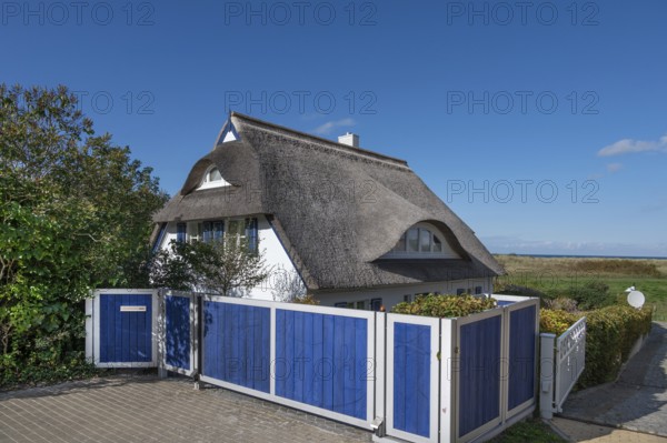 Private thatched house, Ahrenshoop, Darß, Mecklenburg-Western Pomerania, Germany