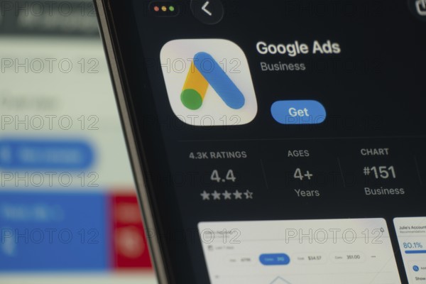 Dhaka, Bangladesh- 24 Oct 2025: A iPad screen displaying the Google Ads app on App store