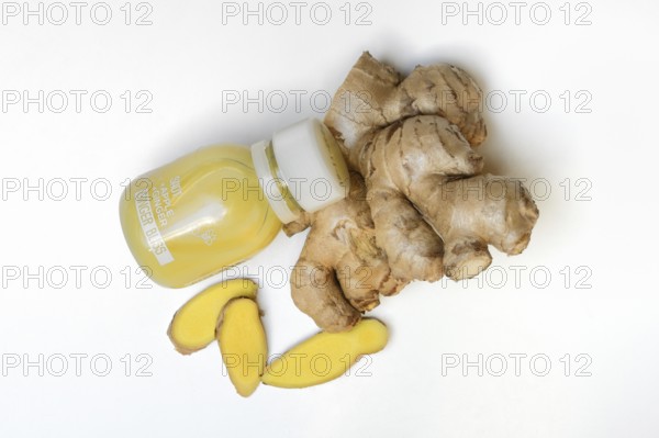 Ginger, ginger root and ginger shot
