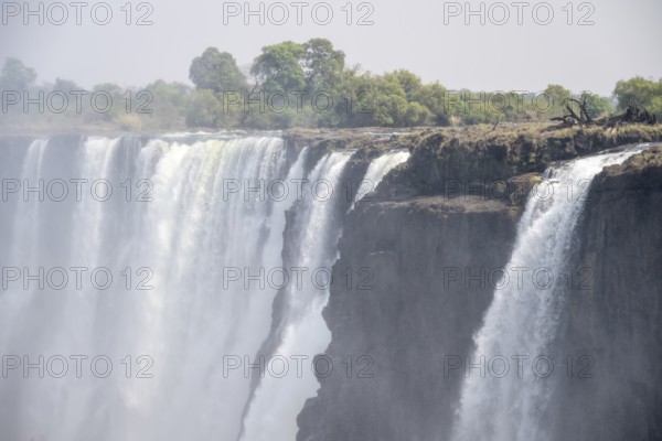 Water plunges into the depths, Victoria Falls, Zimbabwe