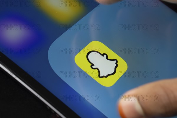 Dhaka, Bangladesh- 16 March 2025: A close up of an iPad screen displaying the Snapchat app