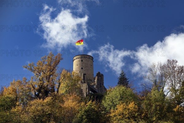 Godesburg in autumn, Bad Godesberg, Bonn, North Rhine-Westphalia, Germany