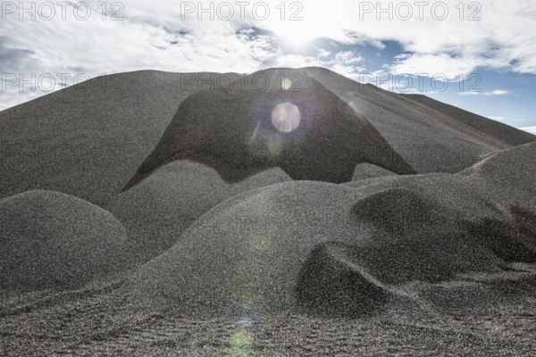 Gravel, gravel plant, gravel pit, near Breisach am Rhein, Breisgau, Baden-Württemberg, Germany