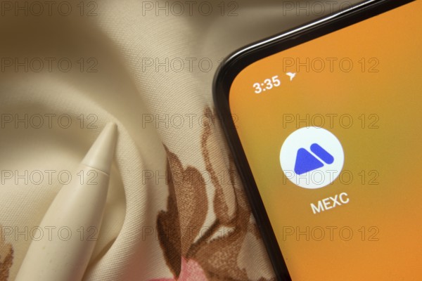 Dhaka, Bangladesh- 07 May 2025: MEXC app icon is seen on smartphone
