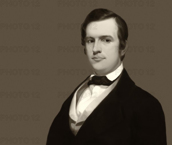 Stephen Collins Foster, 1826 – 1864, American composer, digitally optimized based on a painting by Thomas Hicks