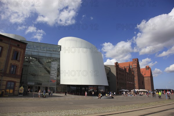 Ozeaneum, Maritime Museum Stralsund, Museum of Oceanography and Fisheries, Aquarium and German Maritime Museum, Stralsund, Vorpommern-Rügen district, Mecklenburg-Western Pomerania, Germany