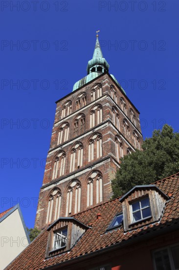 St. Nicholas Church, also St. Nicholas Church, in the urban area of Altstadt, Stralsund, Vorpommern-Rügen district, Mecklenburg-Western Pomerania, Germany