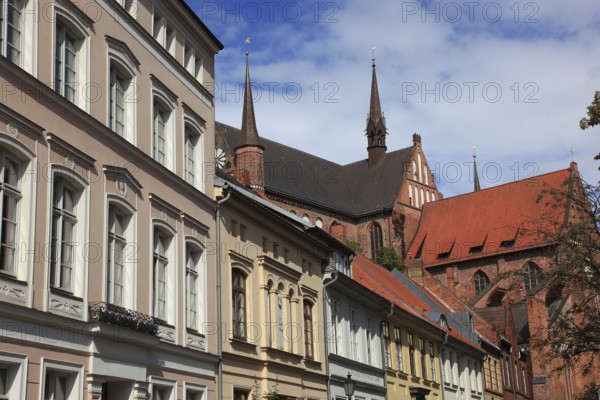 St. Mary's Church, also St. Mary's Church, center of the old town of Wismar, Northwest Mecklenburg district, Mecklenburg-Western Pomerania, Germany