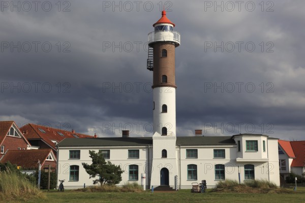 Timmendorf lighthouse on the island of Poel on the Baltic Sea, Northwest Mecklenburg district, Mecklenburg-Western Pomerania, Germany