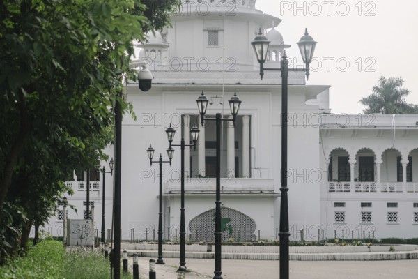 View of the Supreme Court of Bangladesh through Row of Black Lamp Posts in Dhaka- 16 Aug 2025