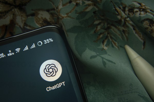 Dhaka, Bangladesh- 07 May 2025: ChatGPT app icon is seen on smartphone