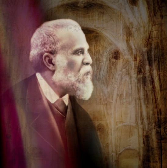 Architectural study of the Church of Colònia Güell, Cripta de la Colònia Güell, Santa Coloma de Cervelló near Barcelona, Catalonia, Spain, digitally optimized based on an unfinished work by Antoni Gaudí, Catalan architect and designer from Spain, the greatest exponent of Catalan Modernisme, digitally edited