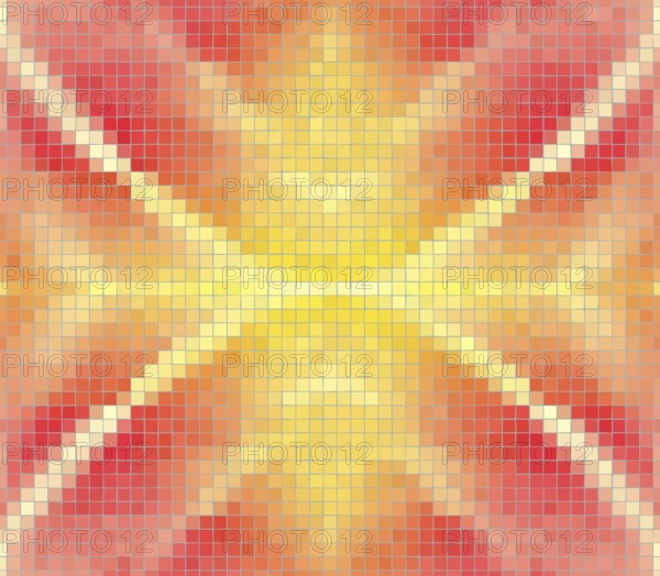 Mosaic art abstract vector pattern