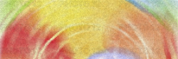 Abstract art vector rainbow graphic mosaic