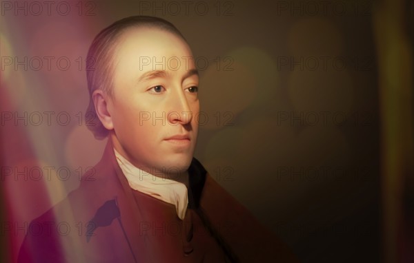 Portrait of James Hutton, 1726 – 1797, Scottish geologist, agriculturalist, chemical manufacturer, naturalist and physician, the Father of Modern Geology, digitally edited based on a painting by Henry Raeburn