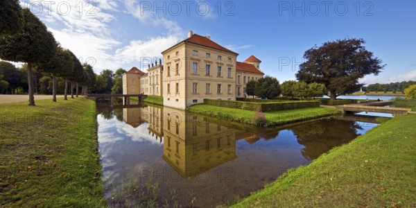 Rheinsberg Castle, countryside, Ostprignitz-Ruppin district, prime example of Friederician Rococo, Brandenburg, Germany