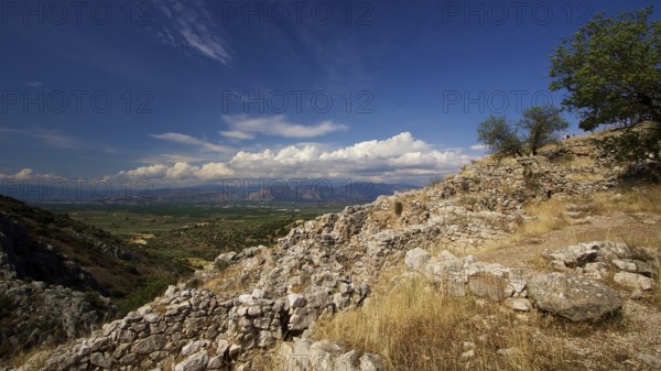 Archaeological site, UNESCO World Heritage Site, Mycenae, Mycenae, important city in pre-classical times, Peloponnese, peninsula, Greece