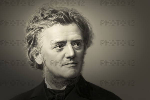 Portrait of Georg Balthazar von Neumayer, Ritter von Neumayer, 1826 – 1909, German polar explorer, geographer and geophysicist, best known for cooperation of meteorology and scientific observations, digitally optimized