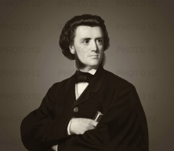 Georg Balthazar von Neumayer, Ritter von Neumayer, 1826 – 1909, German polar explorer, geographer and geophysicist, best known for cooperation of meteorology and scientific observations, digitally optimized based on a painting by Cäsar Willich