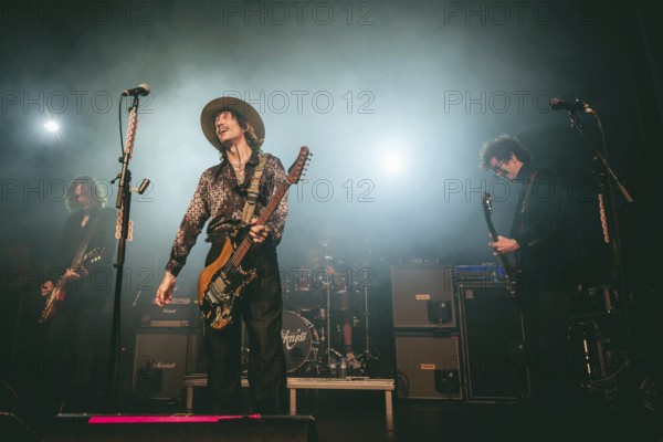 Singer Justin Hawkins from The Darkness live on Dreams On Toast Tour at Metropol Berlin on 10 October 2025