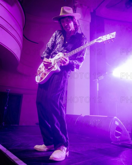 Singer Justin Hawkins from The Darkness live on Dreams On Toast Tour at Metropol Berlin on 10 October 2025