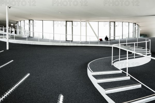 Interior view, Rolex Learning Centre, École polytechnique fédérale de Lausanne, EPFL, Lausanne, Switzerland