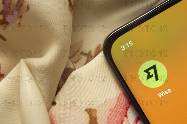 Dhaka, Bangladesh- 07 May 2025: Wise app icon is seen on smartphone