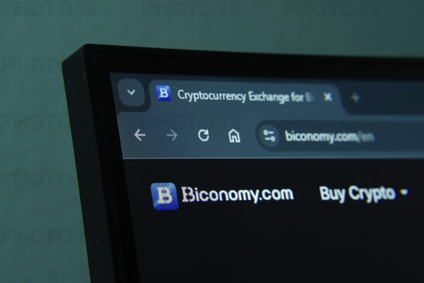 Dhaka, Bangladesh- 02 June 2025: Close-up of a computer screen displaying the Biconomy web interface in dark mode
