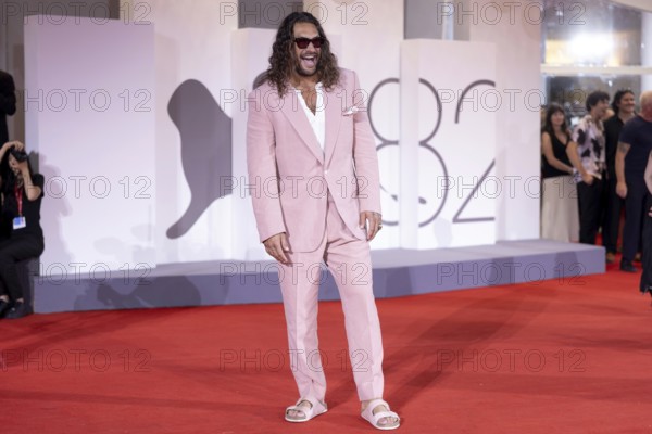 Venice, Italy - 3 September 2025: Jason Momoa during the red carpet of - Cartier Glory To The Filmmaker Award 2025 and In the Hand of Dante - during the 82nd Venice International Film Festival